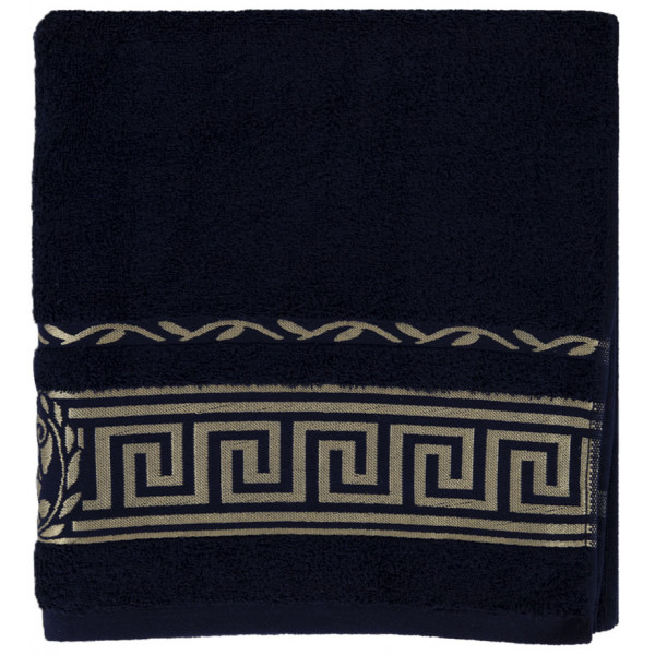 Фото - Рушник банний GM Textile махровий темно-синій Цезар 70х140
