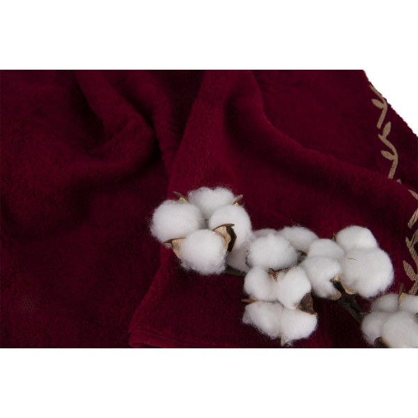 Фото - Полотенце банное GM Textile махровый бордовый Цезарь 70х140