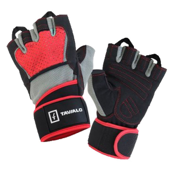 Фото - Перчатки для фитнеса Tavialo М Black-Gray-Red (189205007)