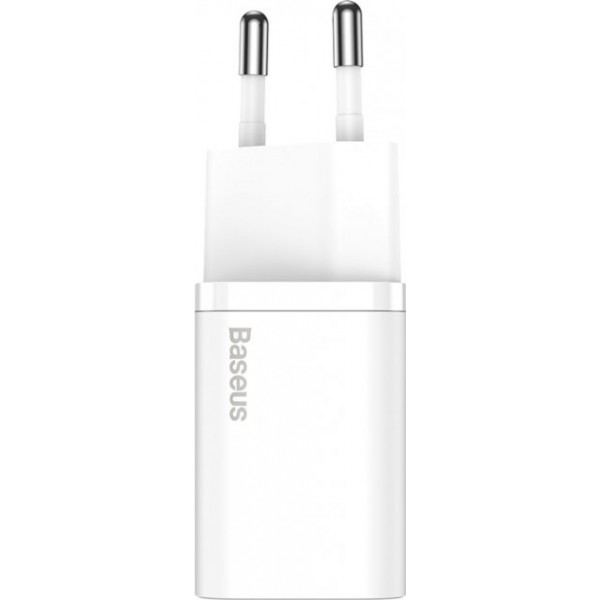 Фото - Сетевое зарядное устройство Baseus Super Silicone PD Charger 25W White (TZCCSUP-L02) + кабель Type-C
