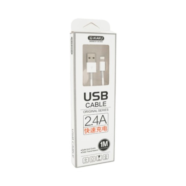 Фото - Кабель iKaku for iPhone 1 м White (YUANZHUANG)