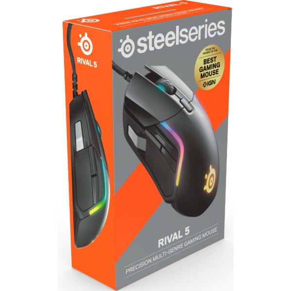 Фото - Миша дротова ігрова SteelSeries Rival 5 (62551)