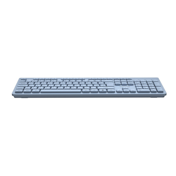 Фото - Клавіатура бездротова Canyon HKB-W01 Wireless Silent EN/UA Blue (CNS-HKBW01BL)