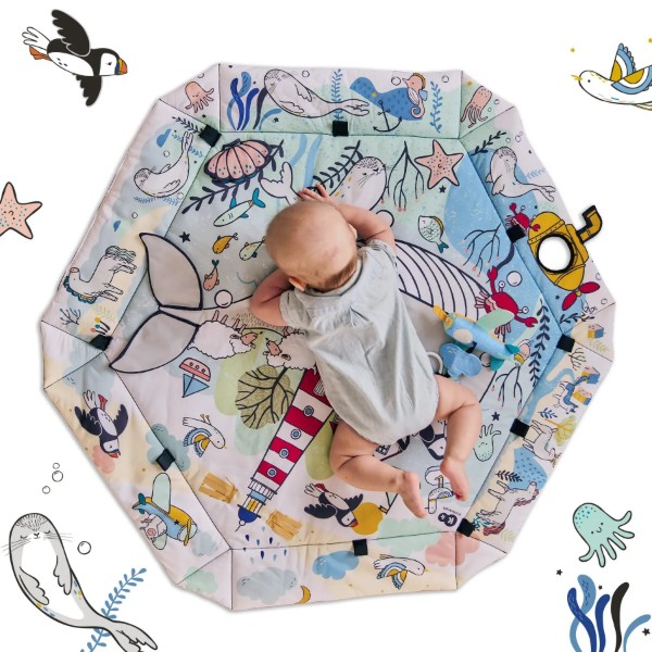 Фото - Розвиваючий килимок Kinderkraft Kinderkraft Smartplay Sea (KPSMSE00MUL0000)