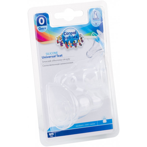 Фото - Малий потік соска дитяча силіконова Canpol babies 2 шт (18/114)