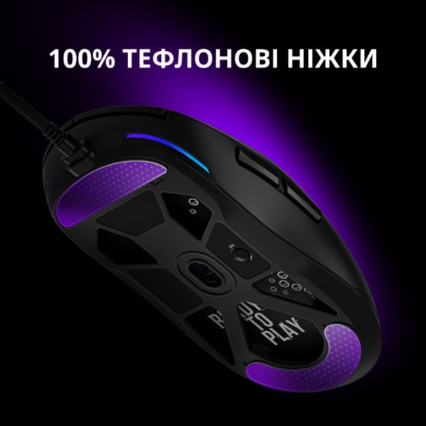 Фото - Миша дротова ігрова Lorgar MSA10 Ultralight Wired Gaming Black (LRG-MSA10-BK)