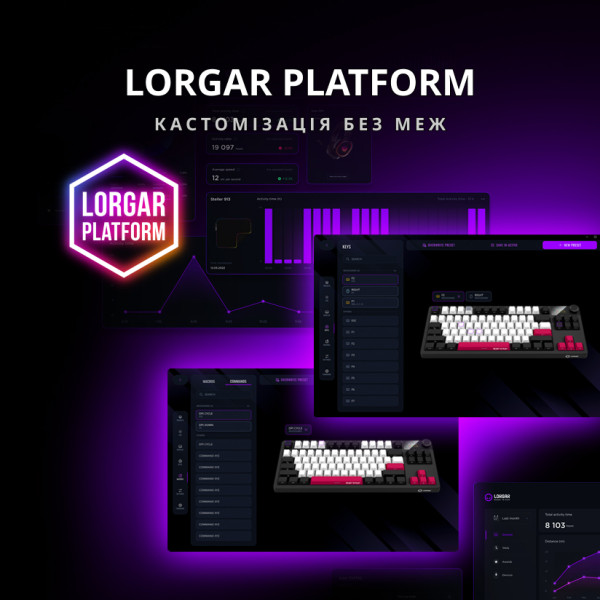 Фото - Клавиатура беспроводная игровая Lorgar KBP70TKLW Wireless TKL Mechanical Pro Black-Red (LRG-KBP70TKLW-BK-US)