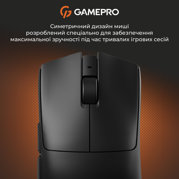 Фото - Миша бездротова ігрова GamePro Genesis Wizard Wireless/Bluetooth/USB PixArt PAW3311 Sensor Black (GM160B)
