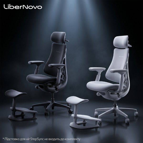 Фото - Крісло офісне LiberNovo Omni Space Gray 48 см (CP-GW-0000015-00-00)