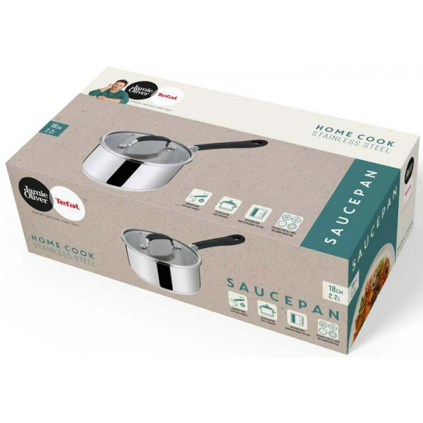 Фото - Ківш Tefal E3182375 Jamie Oliver Home Cook  18 см/2,2 л