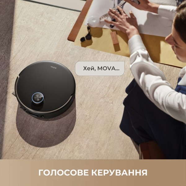 Фото - Пилосос робот миючий з базою Mova V50 Ultra Complete Black (RLV72LE-1-bl)