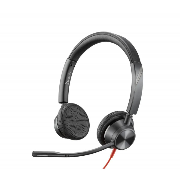 Фото - Гарнитура проводная Poly On-ear Blackwire 3325-M Black (8X222AA)