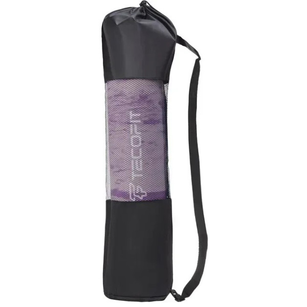 Фото - Килимок для йоги та фітнесу TECOFIT EVA 173x61x0.6 см Фіолетовий мармур +чохол-сумка у подарунок (TOP240214835/1)