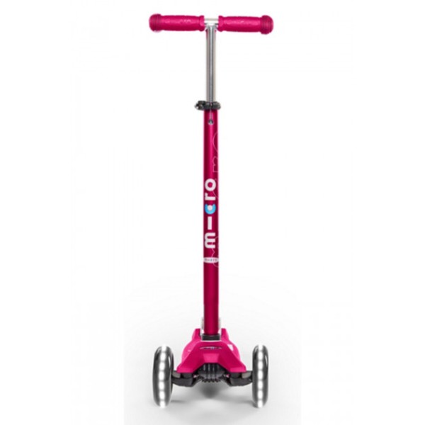 Фото - Трёхколёсный самокат Micro Maxi Deluxe Pink LED (MMD077)