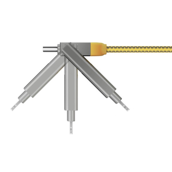 Фото - Кабель Rolling Square 6in1, inCharge XL 2 м Yellow (XLM03R)