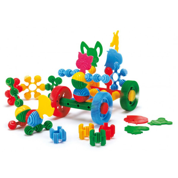 Фото - Пластиковий конструктор для малюків Wader Funny Blocks (41830)