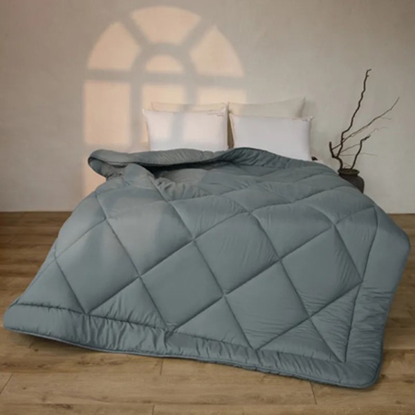 Фото - Ковдра всесезонна двоспальна MirSon №9003 Eco Light Gray 172x205 см (2200005993507)