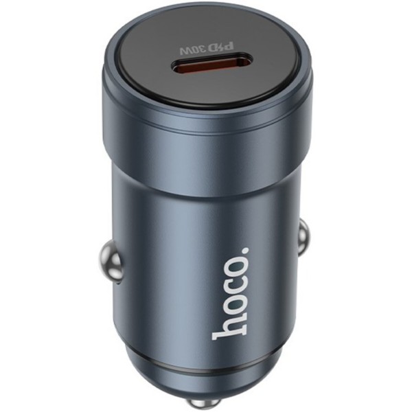 Фото - Автомобільний зарядний пристрій HOCO Z57 Glorious single-port PD30W Metal Gray (6942007633048)
