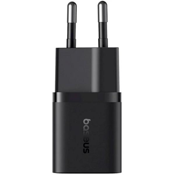 Фото - Мережевий зарядний пристрій Baseus GaN5 Fast Charger 1C 25W EU Cluster Fast Charging Data Cable Type-C Black (P10110909113-01)