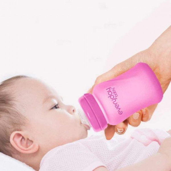 Фото - Бутылочка для кормления Everyday Baby термочувствительная 150 мл., малиновая (10202)