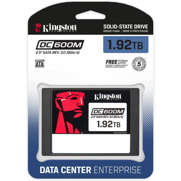 Фото - SSD-накопичувач внутрішній Kingston Enterprise SSD DC600M 1920GB 2.5" SATAIII 3D TLC (SEDC600M/1920G)