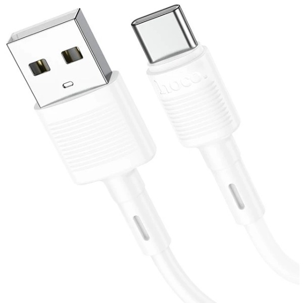 Фото - Кабель HOCO X83 USB to Type-C 3A, 1m White (6931474770912)