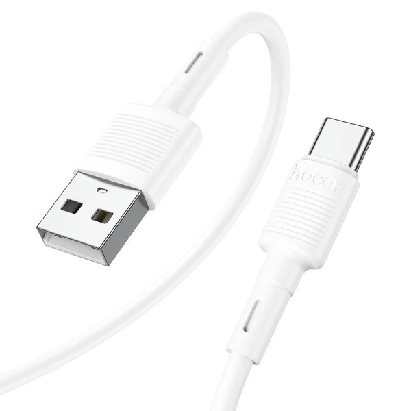 Фото - Кабель HOCO X83 USB to Type-C 3A, 1m White (6931474770912)