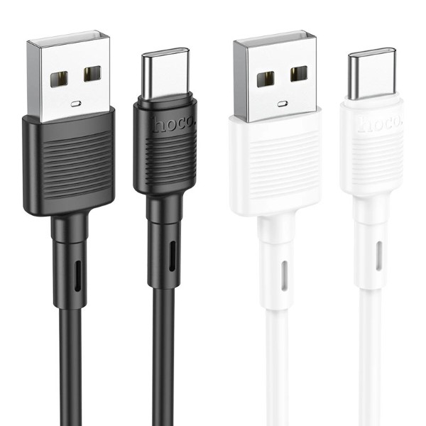 Фото - Кабель HOCO X83 USB to Type-C 3A, 1m White (6931474770912)