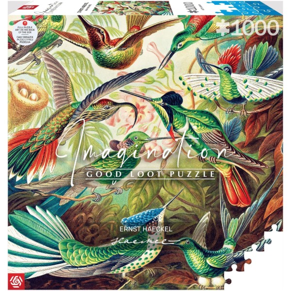 Фото - Пазлы (8+) Good Loot Imagination: Ernst Haeckel Hummingbirds/Kolibry 1000 шт. (5908305246794)
