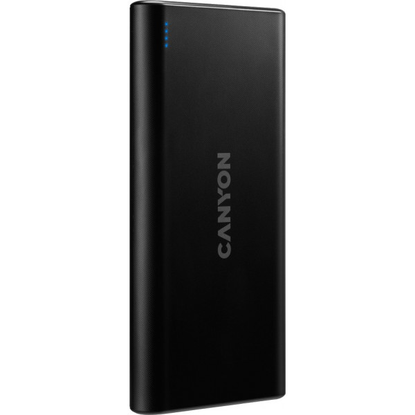 Фото - Батарея мобільна Canyon 10000mAh Black (CNE-CPB1006B)