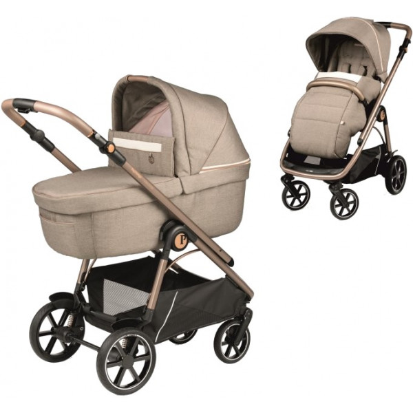 Фото - Коляска універсальна 2 в 1 Peg-Perego Veloce Mon Amour Pink Gold (PACK-VEL2100000001)