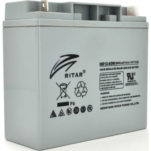 Фото - Акумулятор для ДБЖ Ritar 12V-17Ah (HR1260W)