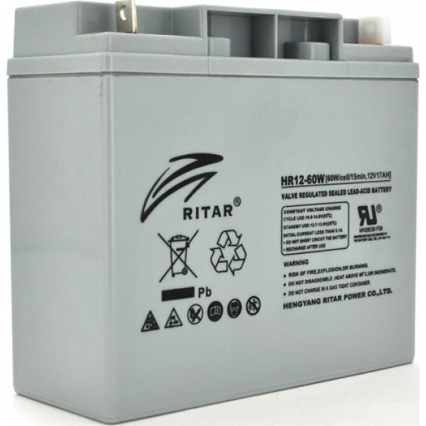 Фото - Акумулятор для ДБЖ Ritar 12V-17Ah (HR1260W)