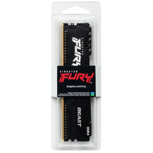 Фото - Память DDR Kingston 16Gb DDR4 3600MHz Fury Beast  (KF436C18BB/16)