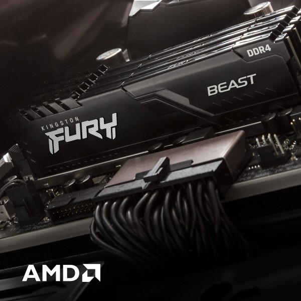 Фото - Память DDR Kingston 16Gb DDR4 3600MHz Fury Beast  (KF436C18BB/16)