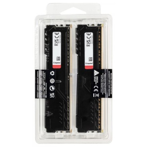 Фото - Пам'ять DDR Kingston DDR4 2x16GB/3200 Fury Beast Black (KF432C16BBK2/32)