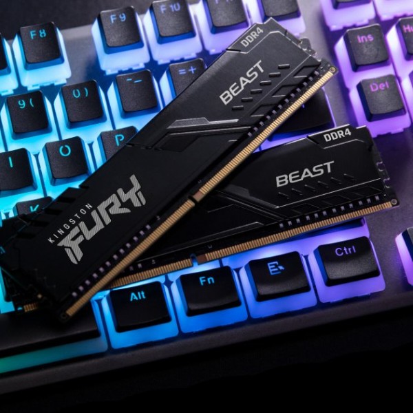 Фото - Память DDR Kingston DDR4 32GB/3200 Fury Beast Black (KF432C16BB/32)