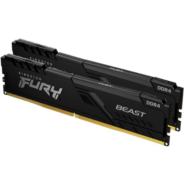 Фото - Пам'ять DDR Kingston DDR4 2x8GB/3600 Fury Beast Black (KF436C17BBK2/16)