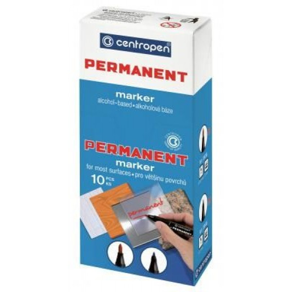 Фото - Маркер Centropen Permanent 2846 1 мм Blue (2846/03)