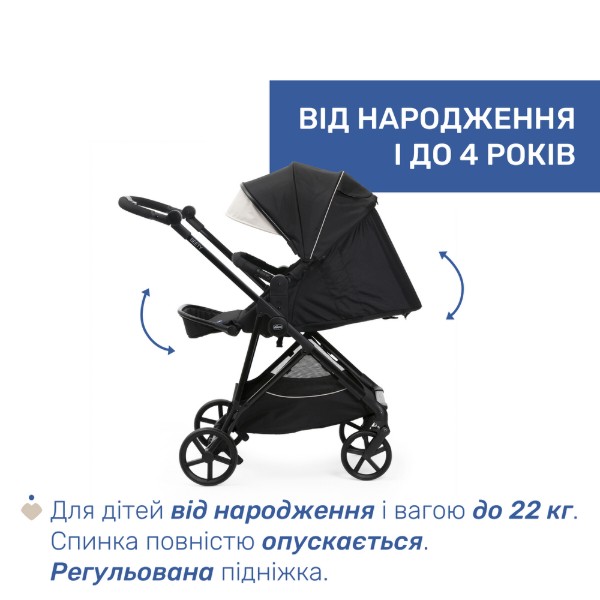 Фото - Коляска універсальна 2 в 1 Chicco Seety, кол.07 (87097.07.01)