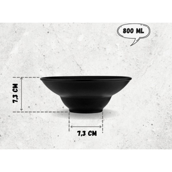Фото - Тарелка суповая Wilmax Slatestone Black 20 см (WL-661112 / A)