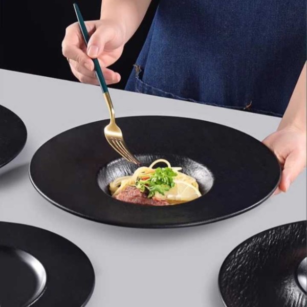 Фото - Тарілка супова Wilmax Slatestone Black 24 см (WL-661115 / A)