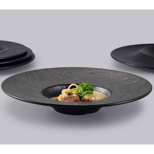 Фото - Тарілка супова Wilmax Slatestone Black 24 см (WL-661115 / A)