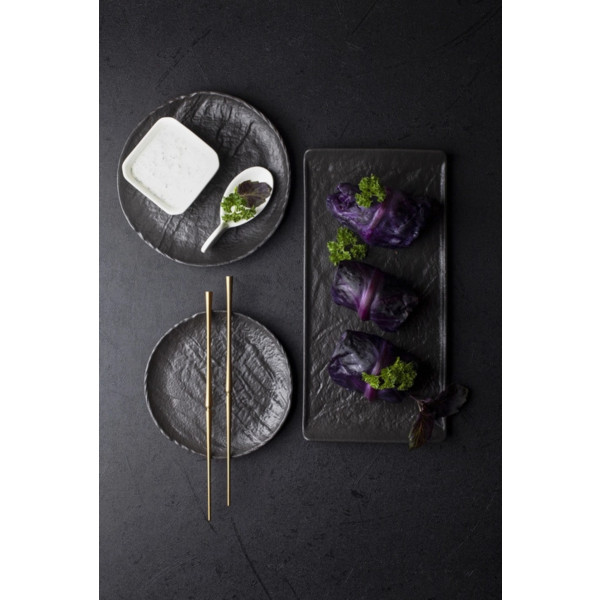 Фото - Тарілка обідня Wilmax Slatestone Black 28 см (WL-661127 / A)