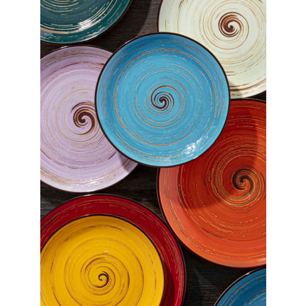 Фото - Тарілка обідня Wilmax Spiral Orange 23 см (WL-669319 / A)