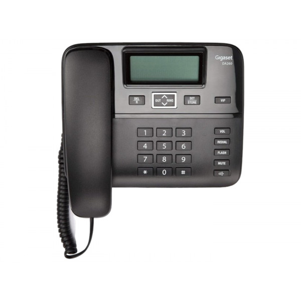 Фото - Телефон шнуровий Gigaset DA260 Black (S30054-S6532-U101)