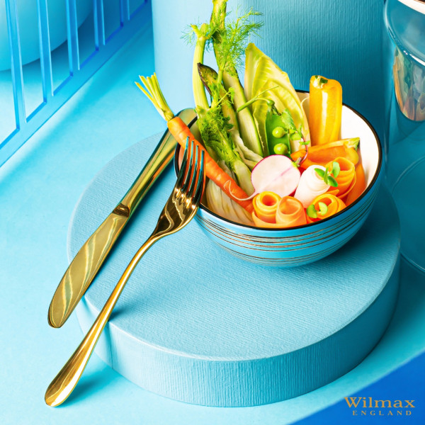 Фото - Салатник Wilmax Spiral Blue 10.5 см 250 мл (WL-669629 / A)