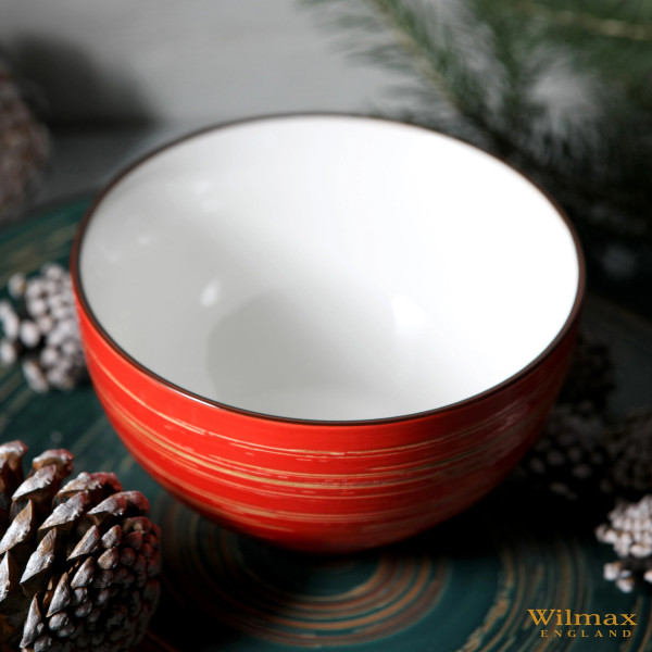 Фото - Салатник Wilmax Spiral Red 14 см 600 мл (WL-669230 / A)