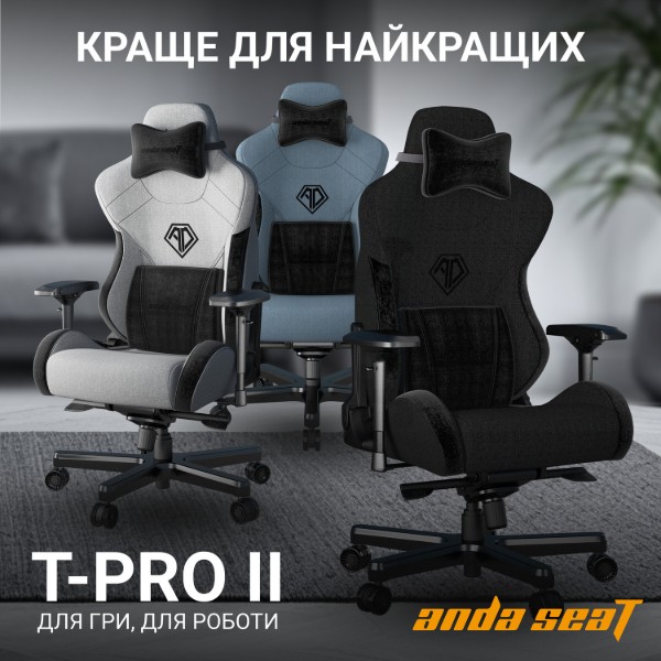 Фото - Крісло для геймерів Anda Seat T-Pro 2 Blue/Black Size XL (AD12XLLA-01-SB-F)