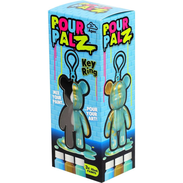 Фото - Набір для декупажу та розпису Pour Palz Брелок Ведмедик в ас.(GS-G08162)